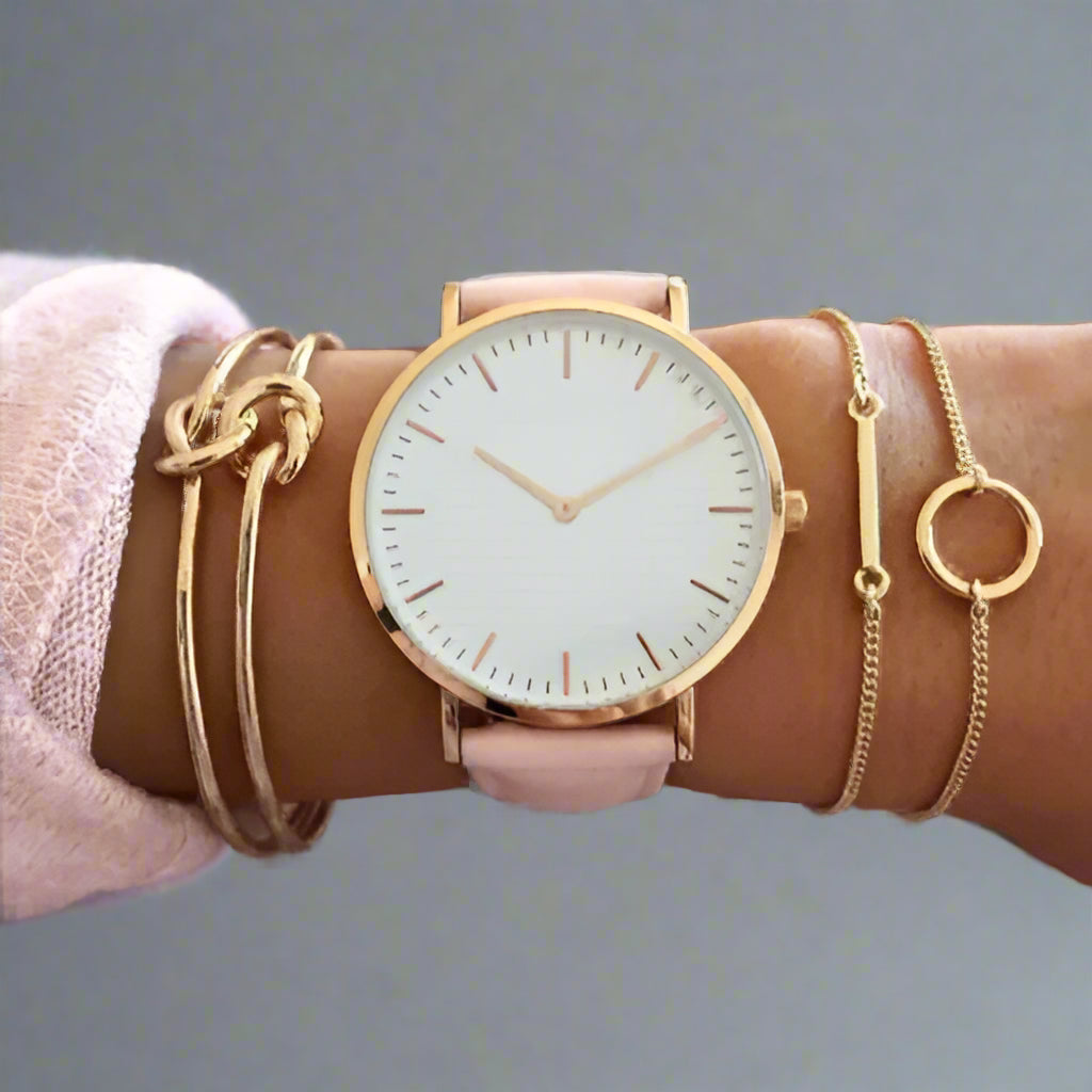 Modern Lady's Belted Timepiece